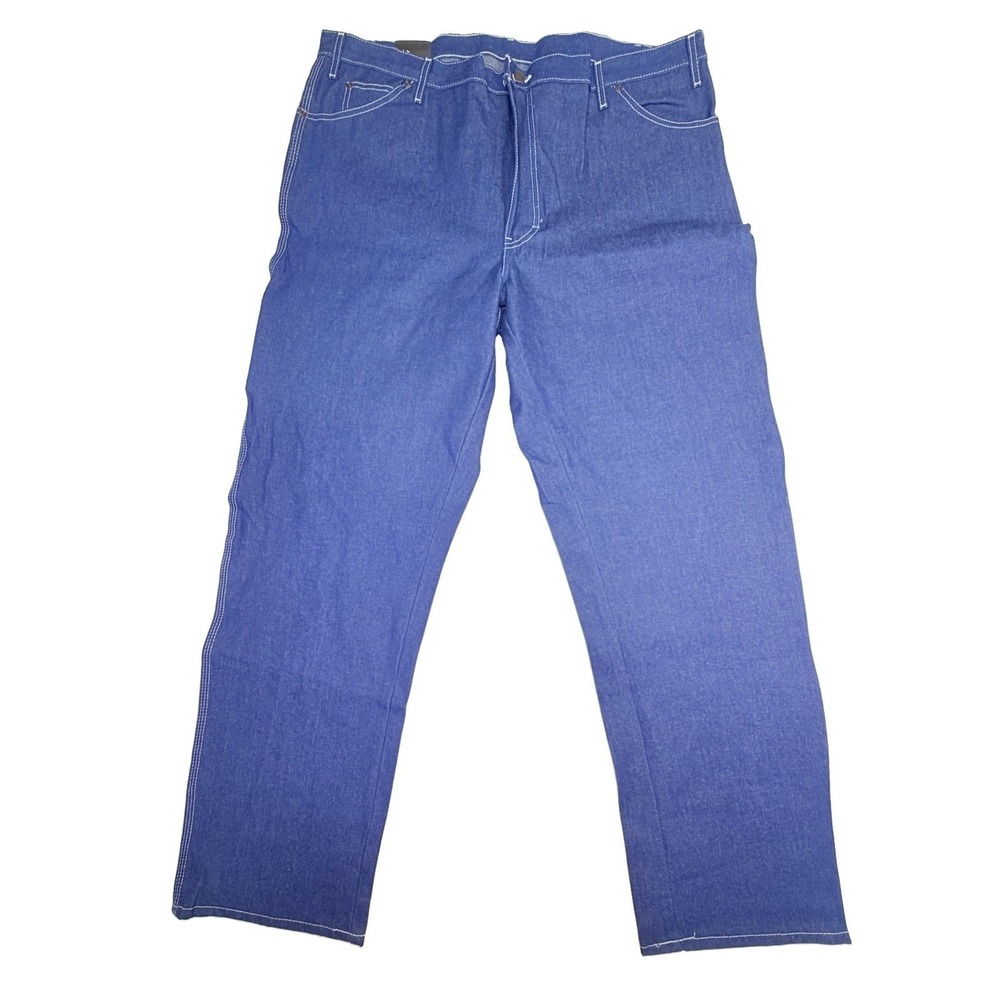NWT Dickies Carpenter Jeans Relaxed Fit‎ Straight Leg 42x34 Dark Wash Workwear